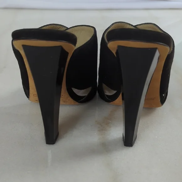 Jimmy Choo Suede Slides Size 8 - Picture 12 of 13
